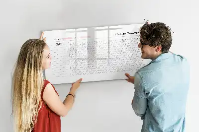 Tablă magnetică pentru monitorizarea obiceiurilor cu ștergere uscată