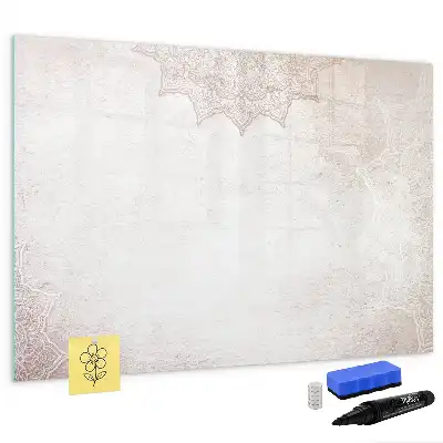 Tablă magnetică cu ștergere uscată model decorativ