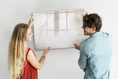 Tablă magnetică cu ștergere uscată model decorativ