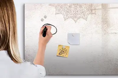 Tablă magnetică cu ștergere uscată model decorativ