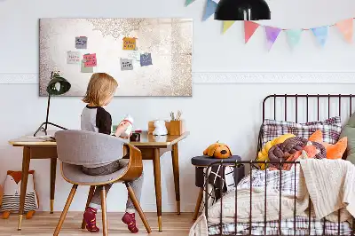 Tablă magnetică cu ștergere uscată model decorativ