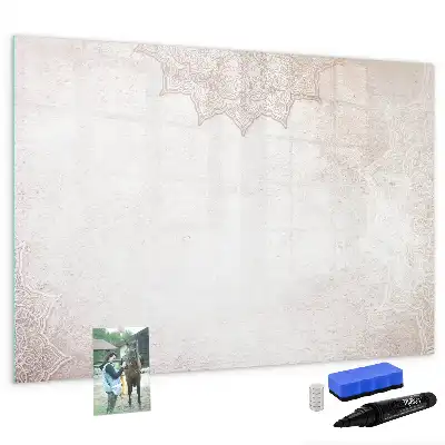 Tablă magnetică cu ștergere uscată model decorativ