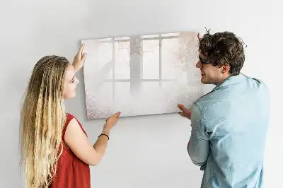 Tablă magnetică cu ștergere uscată model decorativ