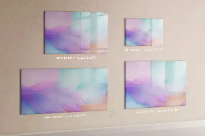 Tablă magnetică cu ștergere uscată cu model pene colorate
