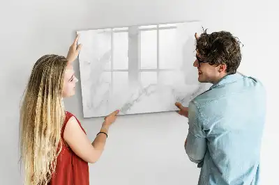 Tablă magnetică cu ștergere uscată cu aspect de marmură