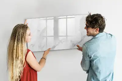Tablă magnetică cu ștergere uscată cu aspect de marmură