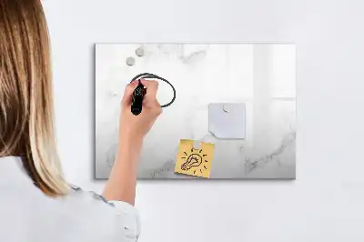 Tablă magnetică cu ștergere uscată cu aspect de marmură