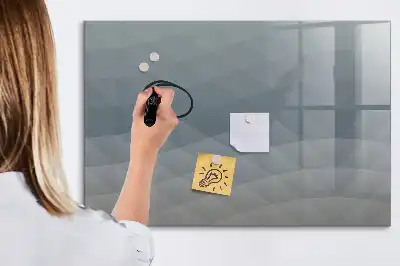 Tablă magnetică cu ștergere uscată model Valuri