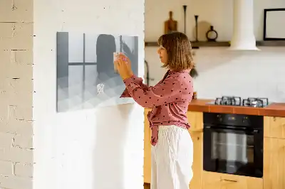 Tablă magnetică cu ștergere uscată model Valuri