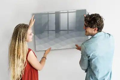 Tablă magnetică cu ștergere uscată model Valuri