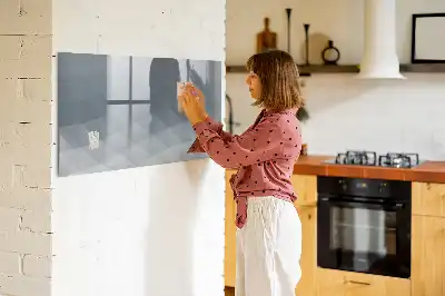 Tablă magnetică cu ștergere uscată model Valuri