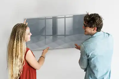 Tablă magnetică cu ștergere uscată model Valuri
