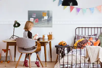 Tablă magnetică cu ștergere uscată model Valuri