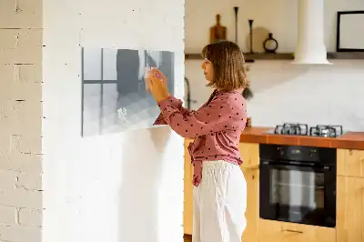Tablă magnetică cu ștergere uscată model Valuri