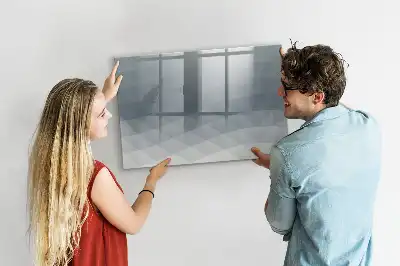 Tablă magnetică cu ștergere uscată model Valuri