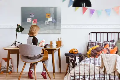 Tablă magnetică cu ștergere uscată model Valuri
