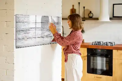 Tablă magnetică cu ștergere uscată cu suprafață stil scânduri pictate