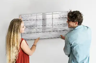 Tablă magnetică cu ștergere uscată cu suprafață stil scânduri pictate
