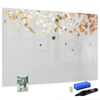 Tablă magnetică cu ștergere uscată model Stele