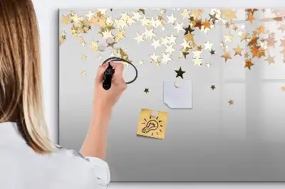 Tablă magnetică cu ștergere uscată model Stele