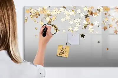 Tablă magnetică cu ștergere uscată model Stele