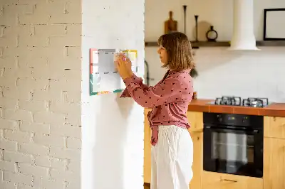 Tablă magnetică cu ștergere uscată planificator săptămânal de bază