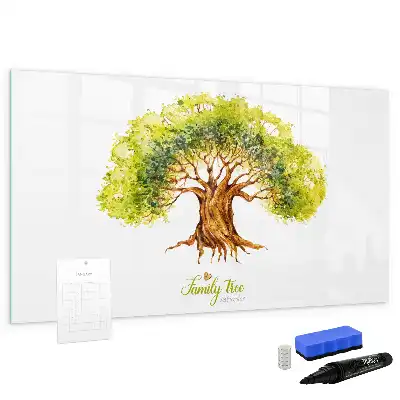 Tablă magnetică cu ștergere uscată cu model arbore genealogic