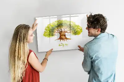 Tablă magnetică cu ștergere uscată cu model arbore genealogic