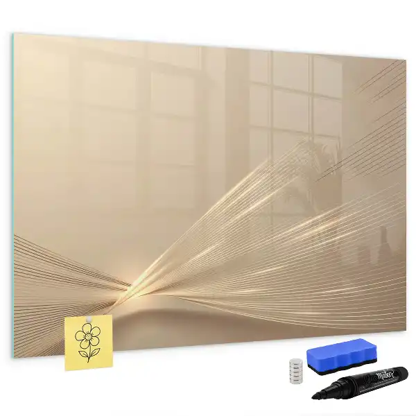 Tablă magnetică cu ștergere uscată model lumină abstractă