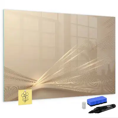 Tablă magnetică cu ștergere uscată model lumină abstractă