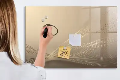 Tablă magnetică cu ștergere uscată model lumină abstractă