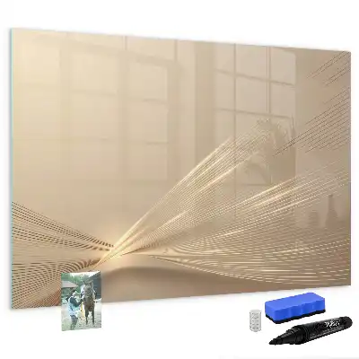 Tablă magnetică cu ștergere uscată model lumină abstractă