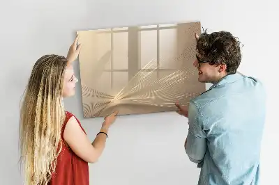 Tablă magnetică cu ștergere uscată model lumină abstractă