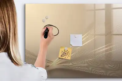Tablă magnetică cu ștergere uscată model lumină abstractă
