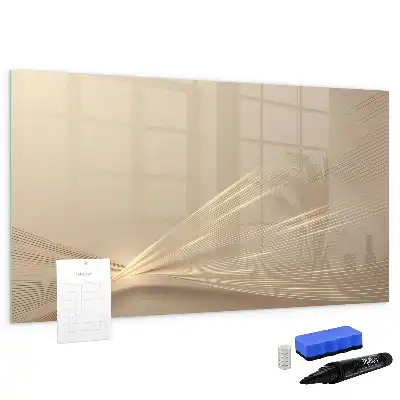 Tablă magnetică cu ștergere uscată model lumină abstractă