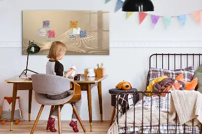 Tablă magnetică cu ștergere uscată model lumină abstractă