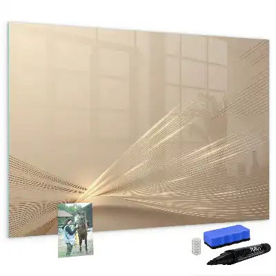 Tablă magnetică cu ștergere uscată model lumină abstractă