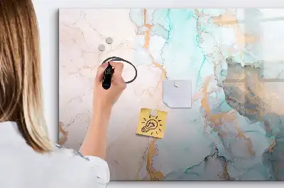 Tablă magnetică cu ștergere uscată cu model abstract