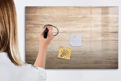 Tablă magnetică cu ștergere uscată cu textură de lemn