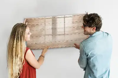 Tablă magnetică cu ștergere uscată cu textură de lemn