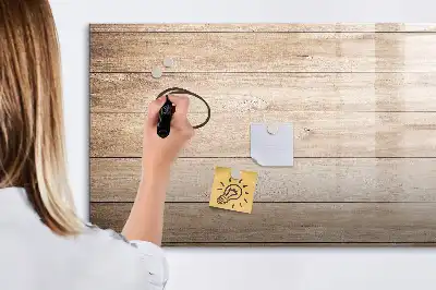 Tablă magnetică cu ștergere uscată cu textură de lemn