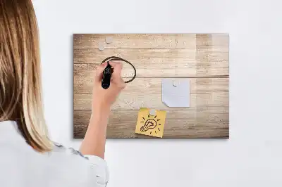 Tablă magnetică cu ștergere uscată cu textură de lemn