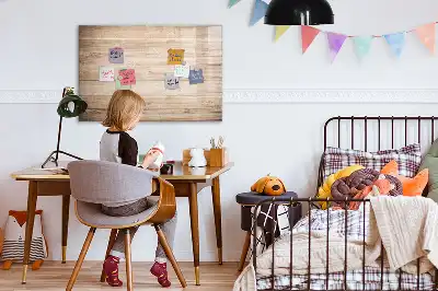 Tablă magnetică cu ștergere uscată cu textură de lemn