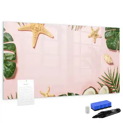Tablă magnetică cu ștergere uscată cu design atmosferă de vară