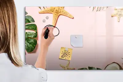 Tablă magnetică cu ștergere uscată cu design atmosferă de vară