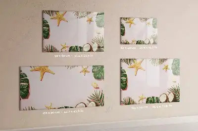 Tablă magnetică cu ștergere uscată cu design atmosferă de vară