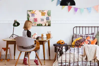 Tablă magnetică cu ștergere uscată cu design atmosferă de vară