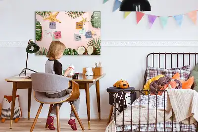 Tablă magnetică cu ștergere uscată cu design atmosferă de vară