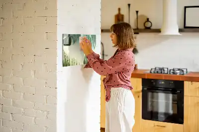 Tablă magnetică cu ștergere uscată cu model frunze de monstera