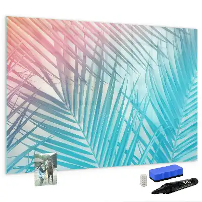 Tablă magnetică cu ștergere uscată cu imprimeu palmier tropical